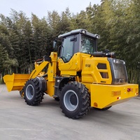 Chargeuse sur pneus de qualité industrielle, capacité de charge nominale de 1500 kg, godet de 2,2 m³, grand axe de roue, structure robuste, machines de construction agricole