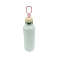 Bouteille d'eau isotherme Jiahe anti-fuite 22oz en acier inoxydable avec paille brevetée et bec verseur, design sportif écologique