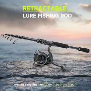 <span class=keywords><strong>Canne</strong></span> à pêche télescopique portable SNEDA, action moyenne, pour pêche rapide, fibre de carbone gris argenté, <span class=keywords><strong>canne</strong></span> à jigging - Product Image 6