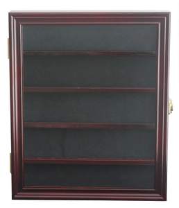 Wall <b>Mounted</b> Solid Wood Durable Eco-Friendly Modern Sport Collectible Lighter Display Case UV 98% Protection Showcase Flower - Product Image 6