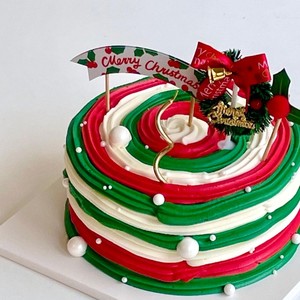 Décorations de gâteaux de Noël au miel et à la douceur, accessoires en acrylique pour décorations de fêtes de fin d'année - Product Image 3