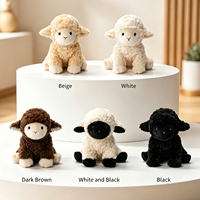 Jouet en peluche mouton personnalisé en usine, en coton PP super doux, haute qualité, fonction anti-stress, design anime, mignon, kawaii, brodé
