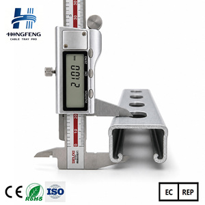 Système de montage solaire en acier profilé en C perforé, norme ASTM, avec services de découpe et de pliage - Product Image 1