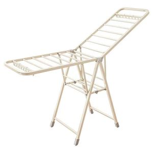 Séchoir à linge pliable multifonctionnel en acier inoxydable, écologique, avec roulettes, portable pour salle de bain, balcon et rangement de sacs - Product Image 6