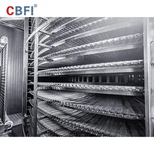 800kg/h Iqf Spiral Quick-Freezing Machine Freezer For Frozen Codfish