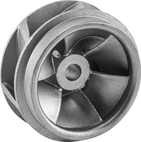 Pièces de rotor équilibrées dynamiquement, usinées CNC, en fonte d'acier CF8 CF8M SS316, pour turbine de pompe à haut rendement à circuit fermé ou ouvert