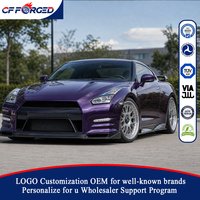 Jantes en alliage forgé de haute qualité personnalisées de 20 à 21 pouces, argentées, 5x114.3, Aerodisc, 2 pièces, pour Nissan GT-R R35 Coupé