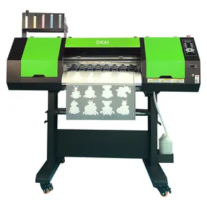 Venta al por mayor de nuevas características xp600 i3200 60cm máquina de impresión de camisetas de película PET polvo de batido con venta al por mayor de nuevos materiales