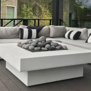 Conjunto de sofás para exteriores, mueble personalizado para patio, pileta de fuego, piscina de gas, Bol de fuego/pit