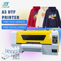 Envío Gratis Nueva Impresora DTF A3 Dual XP600/I1600 de 30cm y 42cm |   Máquina de Impresión de Película para Camisetas/Zapatos con 1 Año de Garantía
