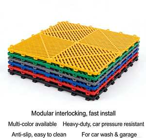 Piastrelle Incastrabili in Plastica Multicolore per Garage, Pavimentazione Drenante per Autolavaggio - Product Image 5