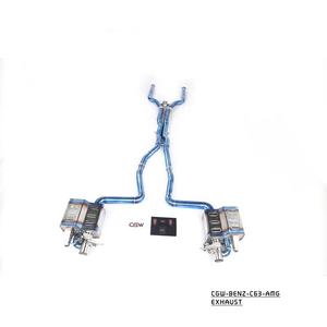 CGW Titanium Auspuffs chall dämpfer Valve tronic für Benz W205 C63 C63S AMG 4.0T 2015- - Product Image 1