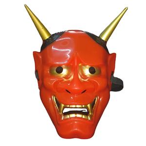 Masker Wajah Halloween uniseks dewasa topeng pesta lateks topeng setan Kabuki Prajna Samurai hanya Jepang - Product Image 5