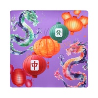 Tapis de Mahjong personnalisés en néoprène antidérapant, tapis de jeu de Mahjong américain avec surface imperméable