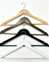 Cintres en bois robustes antidérapants Shiyong pour manteaux adultes, design gain de place