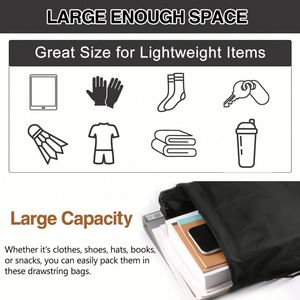 Wholesale Promotional Polyester Nylon Drawstring 34cm Shop Sports <b>Backpack</b> Customized Draw String Bags - Product Image 4