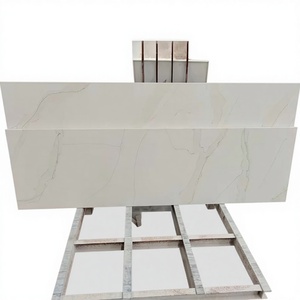 Comptoir de cuisine moderne en quartz artificiel blanc Calacatta avec garantie à vie et taille personnalisée pour utilisation hôtelière - Product Image 1