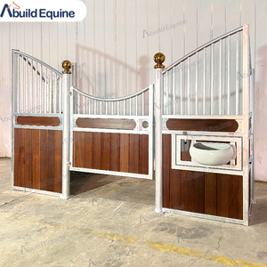 Cales à chevaux portables bon marché, boîte en bambou stable de ferme de porte de cheval, panneau de stalle en acier pour cheval de grange - Product Image 3