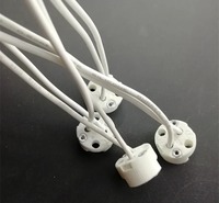 Adaptateur de douille de lampe en céramique GU10 MR16 MR11 GU5.3 G4, 10cm 15cm, connecteur en silicone pour ampoule LED halogène