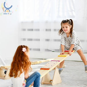 XIHA Arredamento Montessori, Trave di Equilibrio in Legno per Bambini, Tavola di Equilibrio, Regalo per Bambini, Giochi con Pietre di Equilibrio - Product Image 5