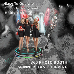 Hot-selling <strong>360</strong> <strong>Rotating</strong> Photo Booth, Remote Control, Compatible with Smartphones, IPad, SLR <strong>Cameras</strong>, Adjustable - Product Image 2