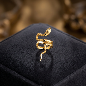 Dainty Gold-Plated 925 Sterling <b>Silver</b> Snake Shaped Ear Cuff <b>Earrings</b> Clip-On Design for Parties Weddings Gifts for Women <b>Men</b> - Product Image 3