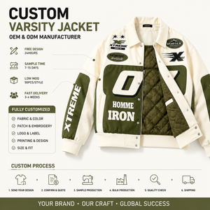 Giacca da Corsa Personalizzata per <span class=keywords><strong>Uomo</strong></span>, Verde Oliva, Streetwear, Giacca Varsity, Produttore con Etichetta Privata OEM, Giacca Baseball <span class=keywords><strong>Bomber</strong></span> - Product Image 2