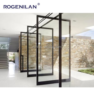 Rogenilan Sala <span class=keywords><strong>de</strong></span> estar Partición Puerta <span class=keywords><strong>de</strong></span> vidrio Comercial <span class=keywords><strong>Aluminio</strong></span> Templado Rejilla esmaltada <span class=keywords><strong>Puertas</strong></span> <span class=keywords><strong>de</strong></span> resorte <span class=keywords><strong>de</strong></span> pivote - Product Image 6