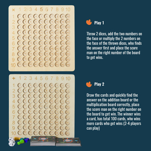 Cervello educativo intelligente Montessori mente logica tavola di propagazione in legno matematica giocattoli Montessori gioco per bambini - Product Image 6