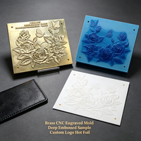 Op maat gemaakte messing 3D-geprägte hetefolie-stempel voor lederen papier kerstverpakkingsmateriaal