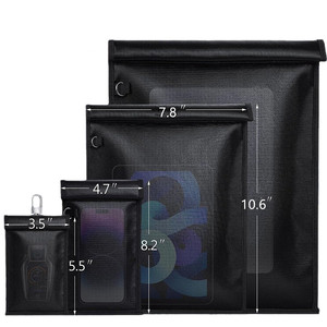 Pochette Faraday ignifuge et étanche porte-clés pochette anti-vol Cages Faraday pour ordinateurs portables/tablettes/téléphones/clés de voiture - Product Image 1