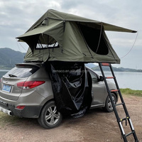 Tente de toit souple légère pour 2 personnes, en toile, résistante aux intempéries, pour voiture et camion, idéale pour le camping, pour la vente en gros aux distributeurs