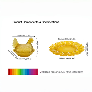 Custom Glass Candy <strong>Jar</strong> Modern Multicolor Glass Chicken Candy <strong>Storage</strong> Container Decorative Food <strong>Storage</strong> <strong>for</strong> Home <strong>Kitchen</strong> Use - Product Image 6