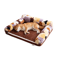 Coussin pour chien 6D Deep Sleep - Coussin pour animaux de compagnie - Double face, chaleur hivernale - Lavable - Convient à toutes les saisons - Coussin pour chat OEM/ODM