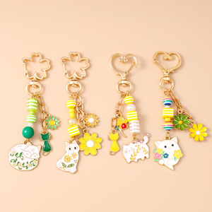 Cute Enamel Fruit Strawberry Keychain <strong>Lollipop</strong> Key <strong>Ring</strong> for Women Girls Handbag Pendants DIY Key Chain Jewelry Gift - Product Image 1