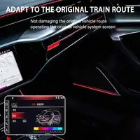 Couverture de haut-parleur en métal LED 30 couleurs pour Audi A6 A7 C8 2019-23, garniture de panneau de porte, type BO, lampe décorative, éclairage ambiant intérieur