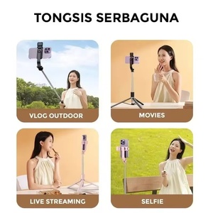 Bâton de selfie pliable, mini trépied portable, bâton de selfie à rotation 360° avec télécommande sans fil détachable pour iPhone <span class=keywords><strong>Xiaomi</strong></span> - Product Image 6