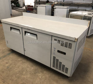 2 türen edelstahl gekühlt prep tisch, werkbank gefrierschrank - Product Image 2
