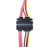 YZlink 30cm 18AWG Sata 22 pines macho a hembra extensión cableado externo disco óptico duro datos Cable de extensión de alimentación