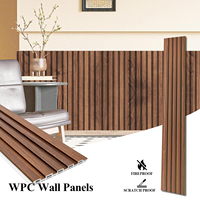 Panneau mural WPC au design moderne, panneau mural composite léger, imperméable, durable, facile à nettoyer, décoration intérieure