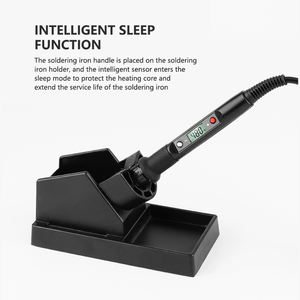 Spécifications européennes LCD contrôle numérique de la température <span class=keywords><strong>fer</strong></span> à <span class=keywords><strong>souder</strong></span> 80W stylo de soudage outil de réparation <span class=keywords><strong>fer</strong></span> à <span class=keywords><strong>souder</strong></span> 220V - Product Image 6