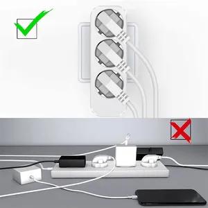 Amazing easy use electrical power adapter plug 3 ways extension outlet 250v 10A wall socket