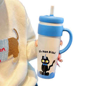 Nouvelle Tasse Isotherme Grande Capacité 2026 pour Femme – Gourde Isotherme Grande Taille de Haute Qualité avec Ventouse Moderne pour Étudiants - Product Image 2