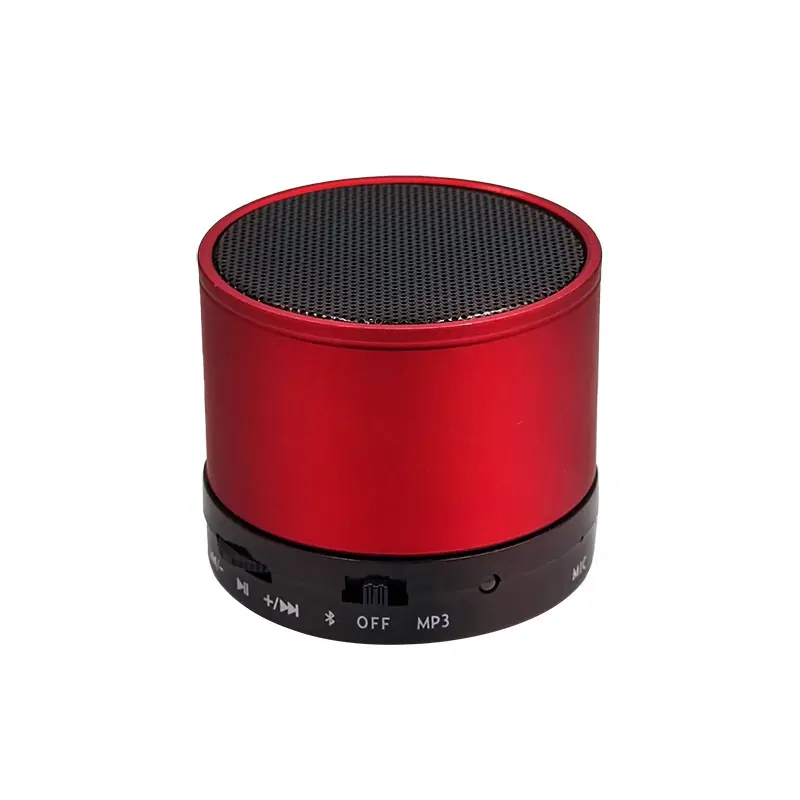 Mini portable metal subwoofer wireless desk dock bt speaker gift music player for iphone