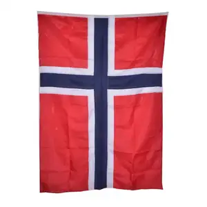 3x5Ftノルウェー国旗90x150cmプリントポリエステル生地プリントノルウェー国旗