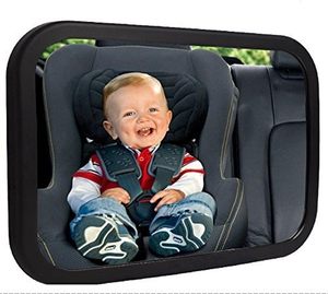 Espejo de seguridad <span class=keywords><strong>para</strong></span> bebé de 360 grados de fácil instalación <span class=keywords><strong>para</strong></span> recién nacido con espejo retrovisor ancho <span class=keywords><strong>para</strong></span> coche de bebé - Product Image 1