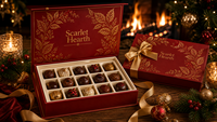 Boîtes cadeaux en chocolat rigides de qualité supérieure personnalisées, fabriquées en carton écologique de qualité alimentaire. .