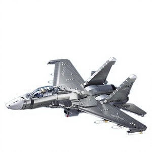 B1186-87 Ensemble de blocs de construction de modèle d'avion de chasse en plastique ABS DIY avec 40 pièces à l'échelle 1:48 pour les 14 ans et plus - Product Image 2