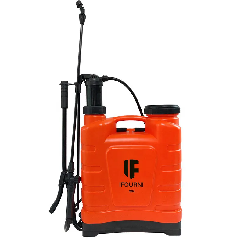 IFOURNI 16L 4 갤런 정원 관개를 위한 농업 수동 스프레이어 펌프 배낭 스프레이어