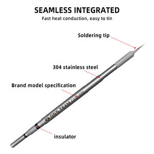 Puntas de Soldadura Universales OSS Team T210 para Estación de Soldadura <span class=keywords><strong>C210</strong></span>, Núcleo Calefactor, Punta Recta, Herramienta de Doblado - Product Image 5